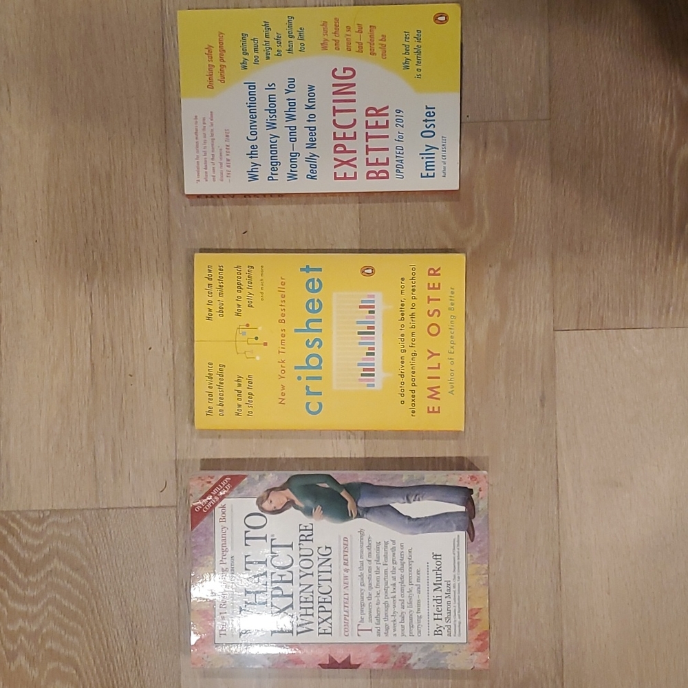 Pregnancy Books-What to Expect When Youre Expecting, Expecting Better, Cribsheet